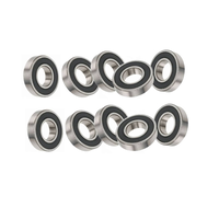 10x 6003-2RS Deep Grooved Ball Bearings