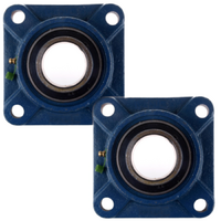 2x UCF201-UCF207 4-Bolt Flange Pillow Block Bearing Self Aligning