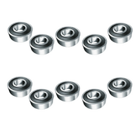 10x Bearings 604-RS Sealed Deep Groove Ball Bearing