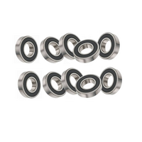 10x 6202-5/8" Bearings 2RS DD VV Rubber Seals Deep Grooved Radial Ball Bearing