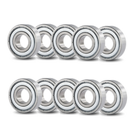 10x 606-ZZ Shielded Ball Bearings | 6 x 17 x 6mm