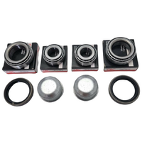 2x Standard Trailer Wheel Bearing Kits with Dustcaps for Ford Axles L68149 and LM12749