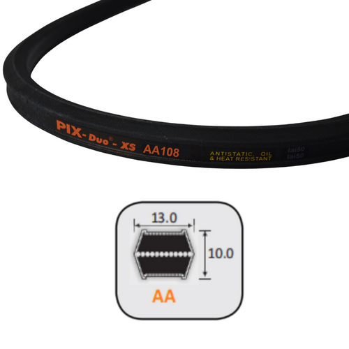 AA Section V-Belt | Double Sided | AA108