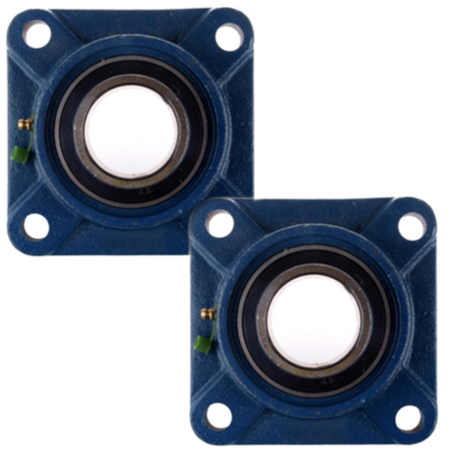 2x UCF210/32 2" bore 4-Bolt Flange Pillow Block Bearing Self Aligning