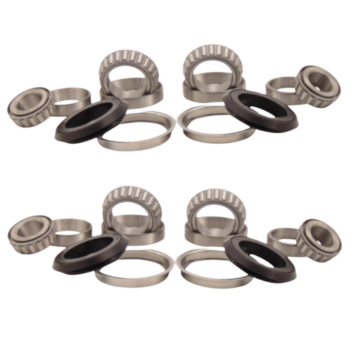 4x Wheel Bearing Kits w/ Seals for Selected Kara Kar Double Axle Horse Float | LM67048 LM12749