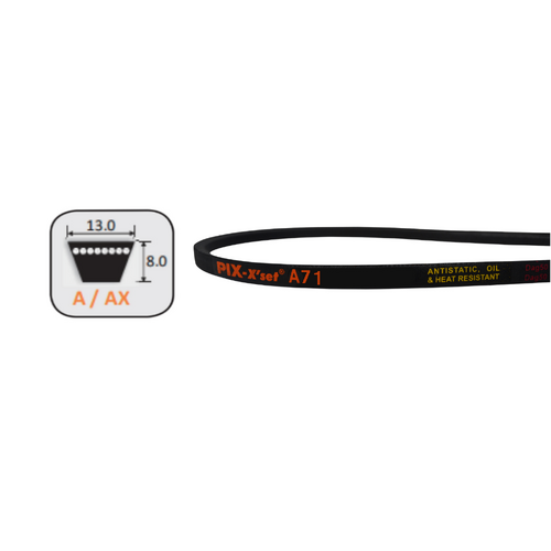 Belt Replaces Murray: 690071/MA, 1001223/MA, Snapper: 2-2252 and 1-8236 or Stihl, Viking: 70048721326 and 61217042150