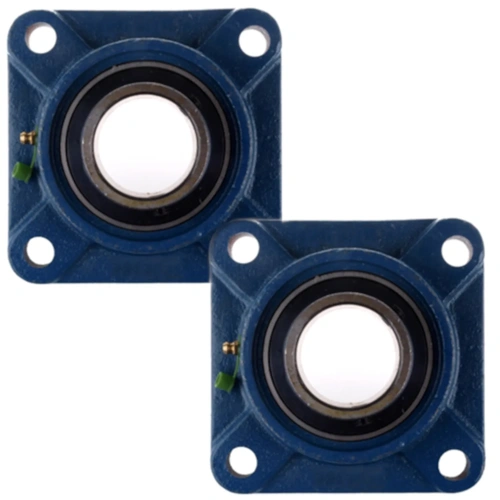 2x UCF211/34 2-1/8" bore 4-Bolt Flange Pillow Block Bearing Self Aligning