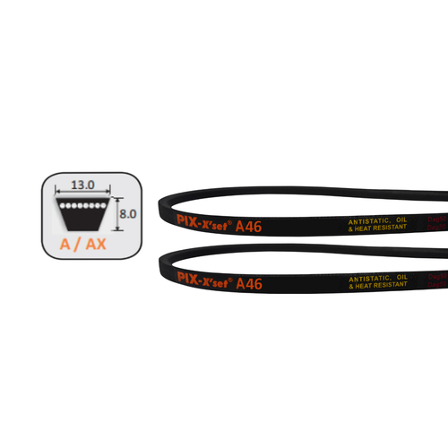 2x Mower Belts Replace Masport 850115